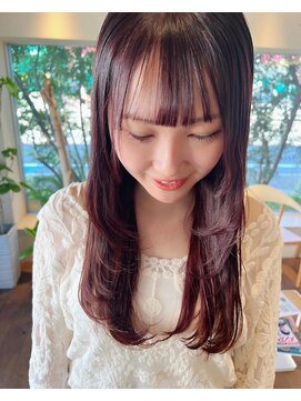 フーコー 朝日ヶ丘店(fuhcoh) ザクザクレイヤー×ワインレッド