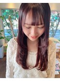 ザクザクレイヤー×ワインレッド
