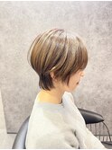 まるみショート　襟足長め