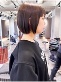 ミニウルフレイヤーカット顔周りカット前髪カットショート/柏柏