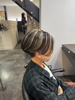 エクファ ヘア リゾート 大津 瀬田店(ex-fa hair resort)&nbsp;くびれヘア/アプリコットオレンジ/ハイライトカラー/大津/瀬田