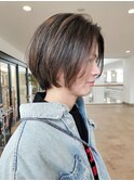 ハイライト丸みショート/ショートカット/ショートヘア/