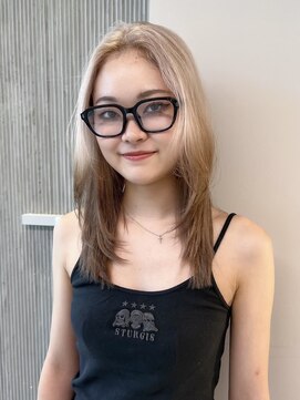 ソル バロール 表参道(SOL .valor) デザインカラーケアブリーチハイトーンカラー顔周りレイヤー韓国