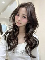 サイン 渋谷(SIGN)&nbsp;韓国ヘアーハッシュカットレイヤーカットグレージュブリーチ無し