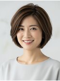 白髪ぼかしハイライトブリーチミルクティーベージュ