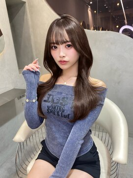 グローアイヴィ 大宮(GLROW IVY) ロング/ワンホンヘア/チョコレートブラウン/イメチェン