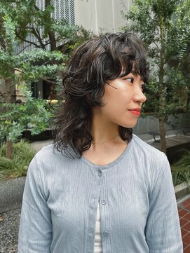 ユルクメゾンシティ 名古屋(JURK MAISON CITY) 【MAI style】ミディアムウルフ　ドライパーマ
