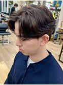 横浜ニュアンスパーマフェザーパーマ毛流れセンターパート40代