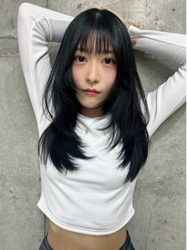 キング 梅田店(K!ng) 韓国オルチャンレイヤーカット髪質改善顔まわり前髪カット