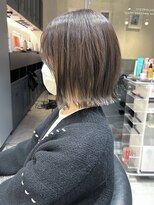 ロンドイディールバンダイ 新潟万代(Lond ideal) ダークグレージュレイヤーボブ