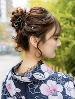 バサラ 大阪梅田店(VASARA) アップヘア 浴衣ヘア ゆるふわおだんご まとめ髪 浴衣へアメ