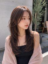 バグズ ヘアデザイン 桔梗が丘店(Baguz HAIR DESIGN) 大人くびれレイヤー×アッシュブラウン