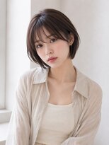 ワゴンバイアフロート(Wagon by afloat)&nbsp;ショートボブ×シースルーバング/20代30代40代50代髪型池袋