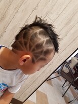 アース 菊名店(HAIR&MAKE EARTH)&nbsp;バリカンアート蜘蛛の巣