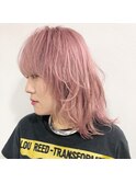 clan<小顔ピンクベージュ×ミディアムウルフ>