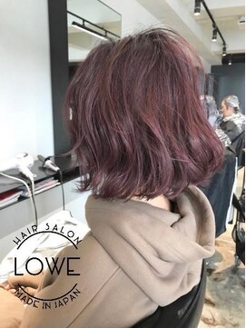 ルーヴェ(LOWE) 【LOWE能瀬】ワインレッドナチュラルボブ