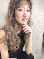 ルノン シェリー(LUNON cheliy)&nbsp;【LUNON cheliy】無造作カール×ラベンダーブロンドアッシュ