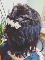 ルアナ(Luana)&nbsp;《Luana》結婚式ヘアセット◇ハーフアップ
