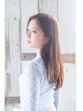 ルミナ オーガニックヘアー(LU3NA organic hair) ツヤのヴェールをまとったピュアな美女スタイル