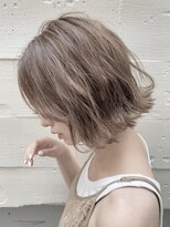 パーク(PARK)&nbsp;【PARK】ニュアンスカラー×フリンジウェーブボブ