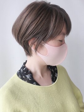 モリオフロムロンドン 原宿本店(morio from London) 【morio 原宿】丸みとくびれのあるショートボブ