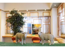 シープヘアーファーム(sheep hair farm)の雰囲気（柔らかな日が差し込む明るい店内♪沢山のひつじがお出迎え☆★）