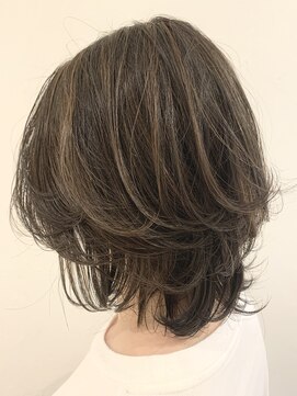 美容室 スタジアム(Stadium) ウルフレイヤー+ハイライト