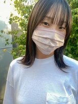 ツイギー 宮西店(TWiGGY)&nbsp;ストレートなセミロングにシースルーバング