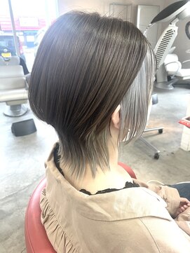 ヘア スパ リゾート リアン(hair spa resort Lien) ウルフカット　ホワイトグレーインナー