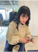 ブルーブラック/ブリーチなし/暗髪/デザインカラー/学割U24