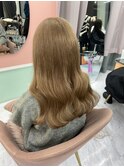 【girland】ミルクティーベージュ　韓国風/レイヤーカット