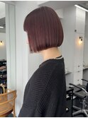 ＊ボブ/ワンレン/オン眉/ピンク/お洒落