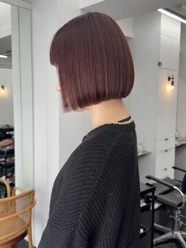 シベルバレー 横浜(sibell) ＊20代30代ミニボブレイヤー丸みボブ前髪ありボブ顔周りレイヤー