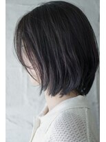 髪と生活 美容室 暗髪グレー