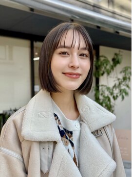 ルル 表参道(lulu.) 黒髪/ボブウルフ/ネビージュ/小顔/ワンレン