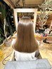 【うる艶】カット+活性低分子ケラチン縮毛矯正/20900