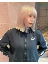 クプラ(Qpula)&nbsp;抜きっぱなしブロンド　大濠/西新/ブリーチ/ボブ