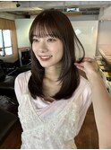 【あきら】ミディアムレイヤーカット顔まわりレイヤー