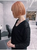 salmon orange bob