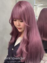 ベレーザ 渋谷(BELEZA) 14562ブリーチ&ダブルカラーラベンダーパープルレイヤーロング