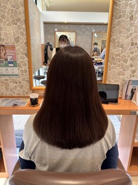 アクセスムーン 宇都宮鶴田店(Access Moon) イルミナアースカラー、ミディアムカット