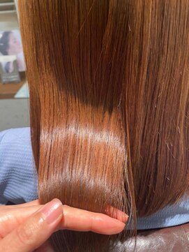 ムーン(moon) くびれヘア/アプリコットオレンジ/ハイライトカラー/武蔵小杉