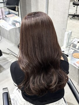 ラック(LUCK) ブラウン/船橋/くすみベージュ/細めハイライト