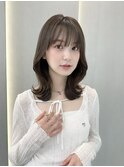 ◯ オリーブグレー/韓国/レイヤーカット/髪質改善/縮毛矯正/札幌