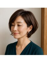 スープレックス ヘアーデザイン(SOUPREX HAIR DESIGN) 美シルエット大人ショートボブ 20代 30代 40代 50代 60代