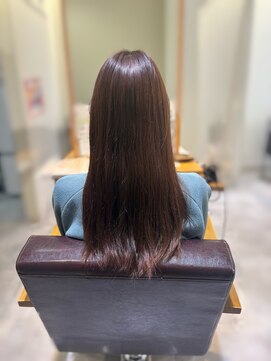ブレンドバイハピネス(Blend by happiness) ココアブラウン×毛質整形ストレート×髪質改善TR×奈良 Before