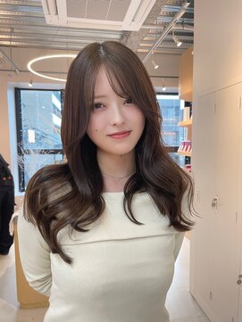 ツヤ髪スタイルマロンベージュ