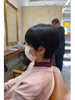 美容室カードル 新小岩店(Cadre)&nbsp;丸みショートボブ/大人の艶ショート