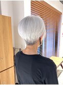 グレイヘア×大人ショート/白髪活かし【銀座/築地/新富町】
