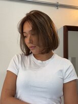 ヘアーカットパーラーコール(HAIRCUT PARLOR CALL) 海外ボブグレージュ